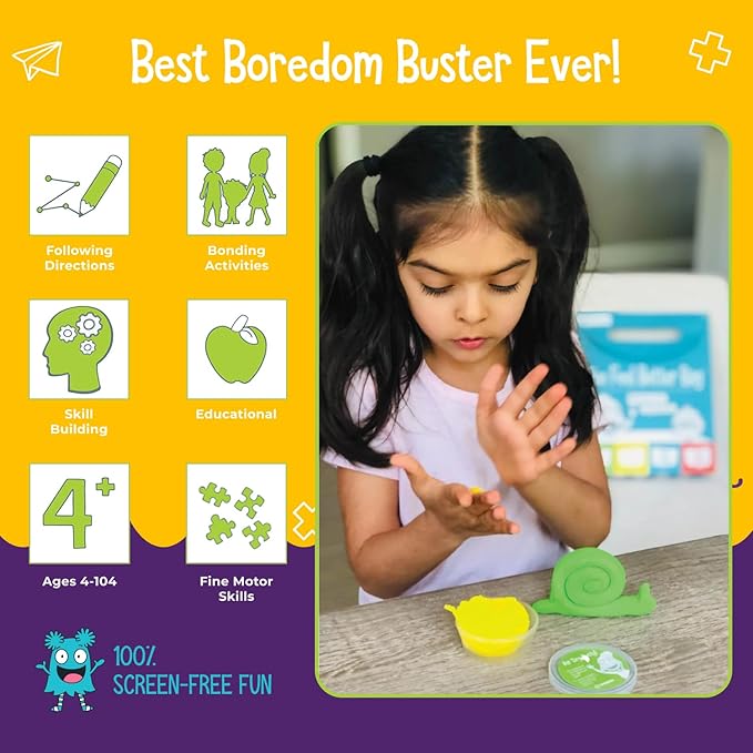 Open The Joy Feel Better Box: Get Well Soon Kids Gifts Basket, 50+ Fun Activities, Games, Toys, Conversation Cards, Origami, Clay Art, Magic Tricks, DIY - Great Gift for Kids After Surgery Ages 4+