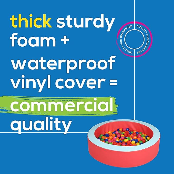 Milliard Foam Ball Pit/Professional Quality/for Toddlers and Baby (Red and Blue)