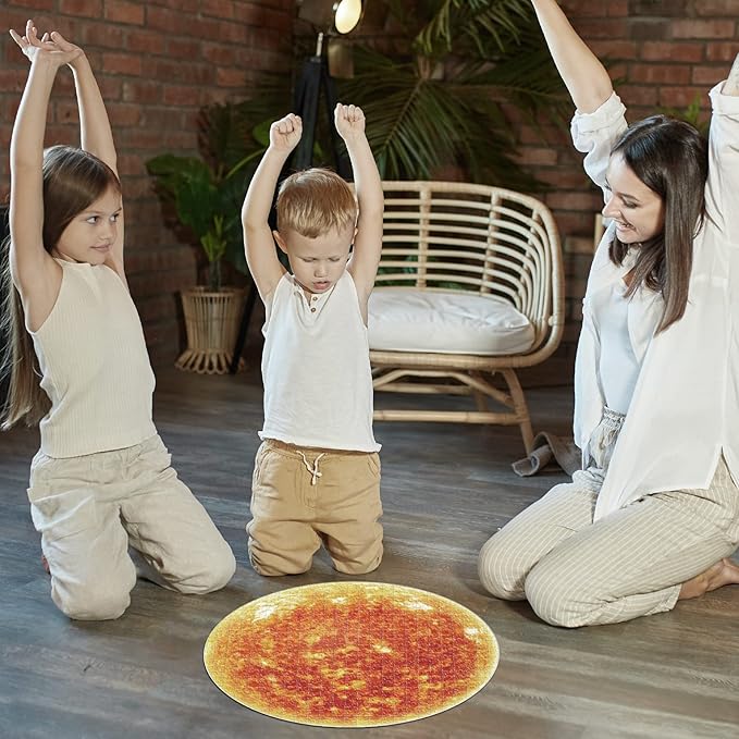 Antelope - 1000 Piece Puzzle for Adults, Space Sun Jigsaw Puzzles 1000 Pieces, Telescope Planet Close-up Round Puzzle, High Resolution, Matte Finish, No Dust Space Puzzle