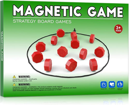 Magnet Game - Magnetic Chess Game for Kids & Family | Magnetic Strategy Game | Brain Teaser Puzzle for Ages 3+ | Camping, Travel Games