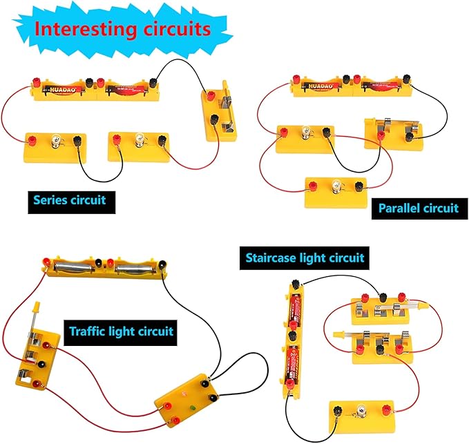 Delinx Science Experiments STEM Kit | Electromagnetism & Circuit Learning Set | Physics Lab Kit with Magnets, Solar Power, Magnetic Levitation | Educational Set for 6 7 8 9 10 12 Years Old Kids