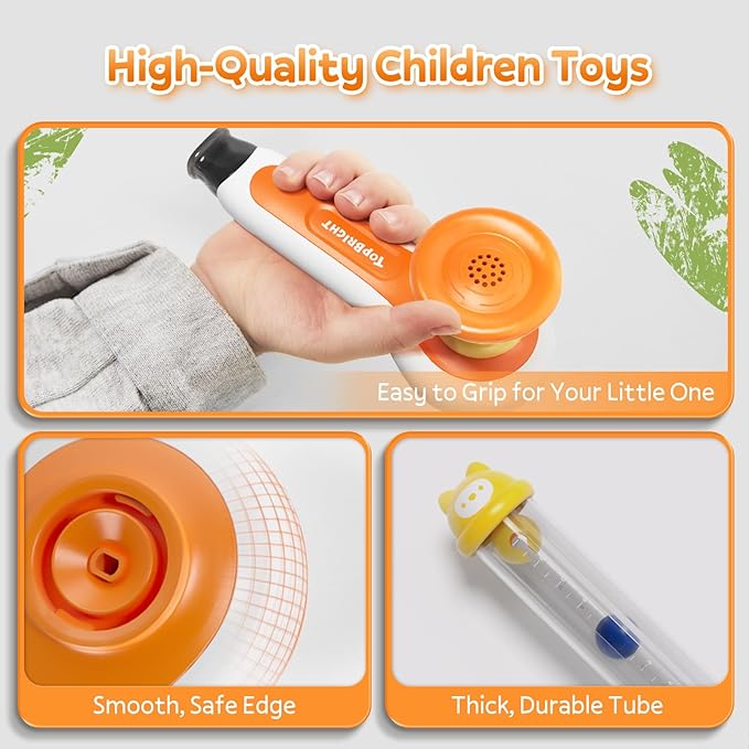 TOP BRIGHT 3 in 1 Sensory Toys for Toddler with Whistle, Ball Blowing, Floating Blow Pipe Balls – Autism Sensory Products, Fine Motor Skills, Toddler Toys for 3 4 5 Year Old Boys Girls Gifts