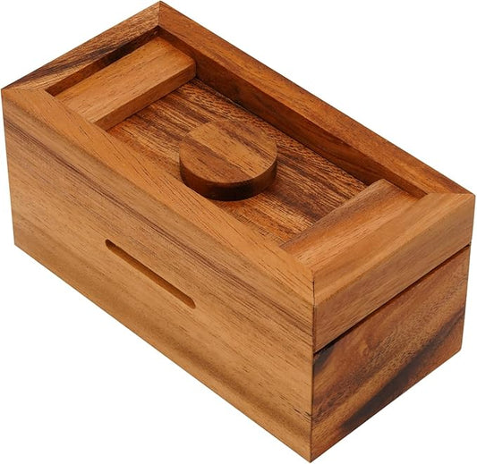 BSIRI Ziggurat Chest- Secret Box Brain Teaser Wooden Puzzle Boxes with Hidden Compartments. Ideal Mystery Box, Money Box, Jewelry Box, 3D Puzzle Lock Box, Gift Card, and Money Puzzle Box