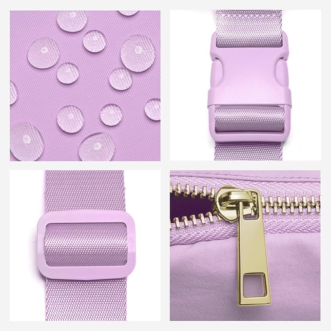 Gitus Gifts for 8 9 10 11 12 Year Old Girls Belt Bag Fanny Pack Crossbody Bags with Initial Letter Patch Cute Stuff Birthday Gifts for Teen Girls Women Personalized Trend Stuff (Lavender-B)