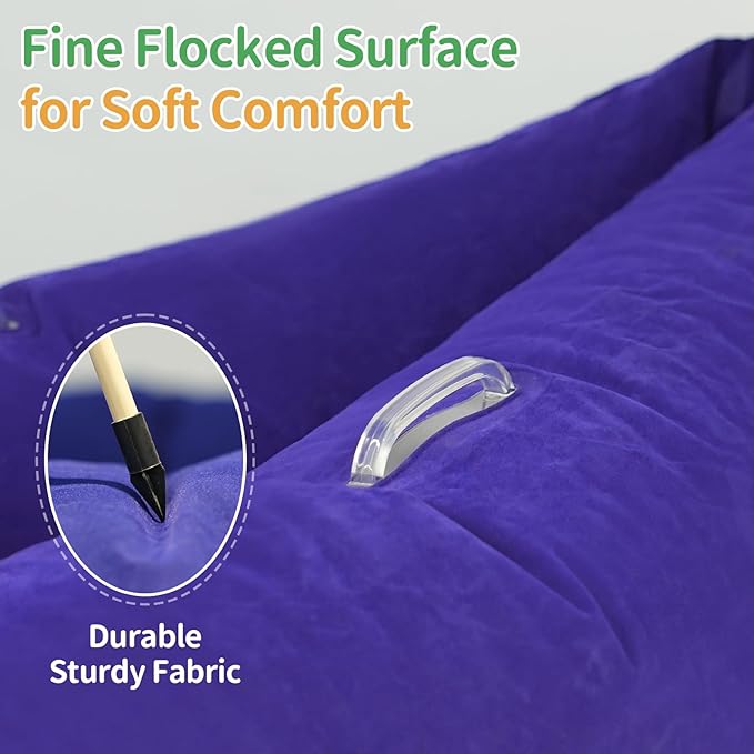lefeke Sensory Chair for Kids,60" Includes Electric Air Pump,Inflatable Sensory pod for Children, Sensory Toys for Kids with Autism,Sensory Peapod,Purple