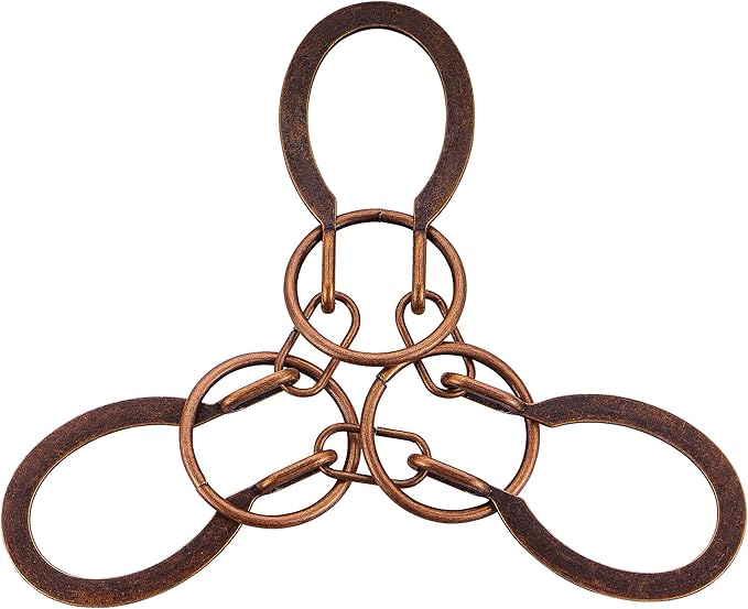 Brain Teaser Puzzles - Metal Horseshoe Cast Puzzle Game Toy Unlock Interlock Puzzles Box Mind IQ Logic Test Disentanglement Games Toys for Adults Office Supplies WP140D