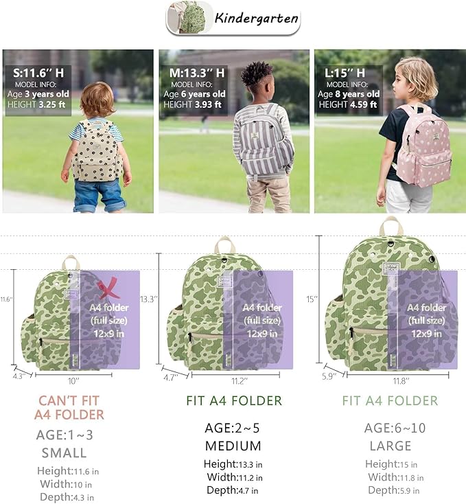 Corduroy Toddler Backpack for Boys 2-5: Preschool Backpack for Boys