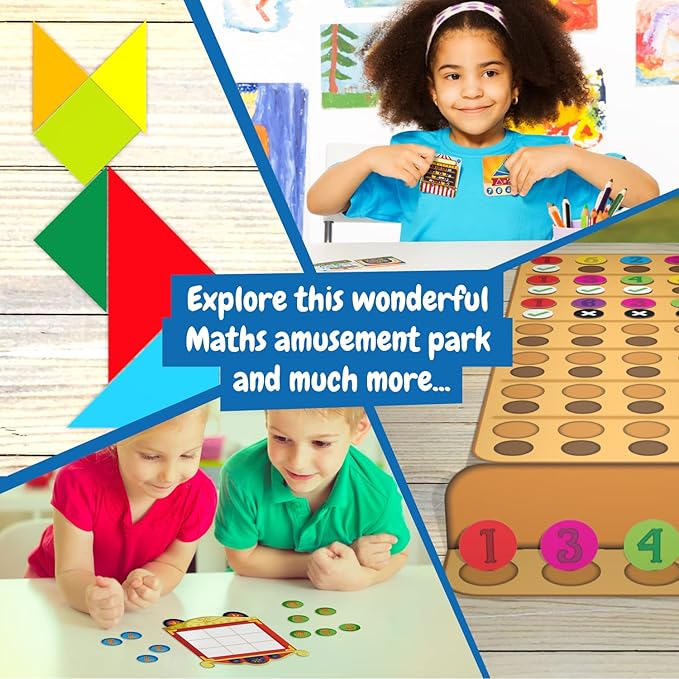 Science4you Math Games for Kids - Addition & Subtraction, Tangram, Mastermind & More, 12 Educational Games for Kids 6-8+
