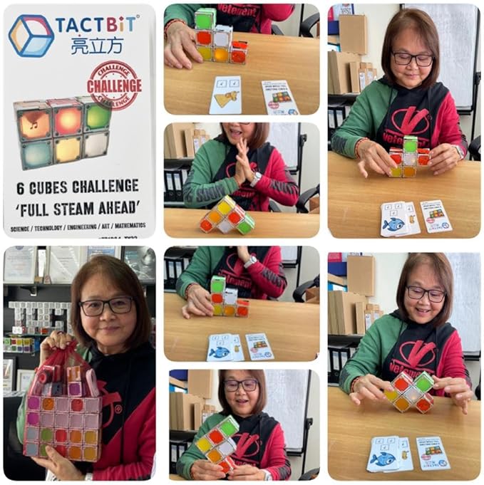 24 Magnetic Building Blocks – Light-Up STEM Educational Toy for Toddlers & Kids, Intertek Approved, Patented in US & China, Interactive Learning Cubes