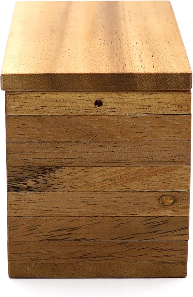 BSIRI Jigsaw Safe Box- Secret Box Brain Teaser Wooden Puzzle Boxes with Hidden Compartments. Ideal Mystery Jewelry, 3D Puzzle Lock Box, Gift Card, and Money Puzzle Box