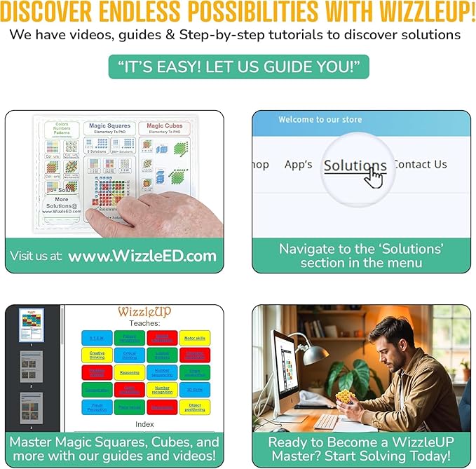 WizzleUP 3D Brain Teaser Puzzles | Montessori Toys & Educational STEM Toys for Kids & Adults | Boosts Critical Thinking & Problem-Solving | Fun Learning Puzzle Games | Home School Must-Have