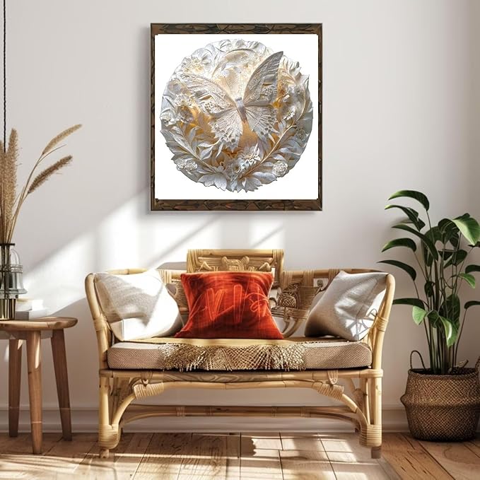 Wooden Puzzles for Adults, 3D Paper Butterfly Wooden Puzzles 100 Pieces, Unique Animal Shaped Wood Challenging Jigsaw Puzzles Gifts for Adults, 8.5x8.5in