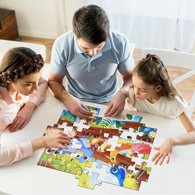 Jumbo Floor Puzzle for Kids,Large Jigsaw Puzzles 24 Piece for Kids Ages 3-5 (Treetop Talks)