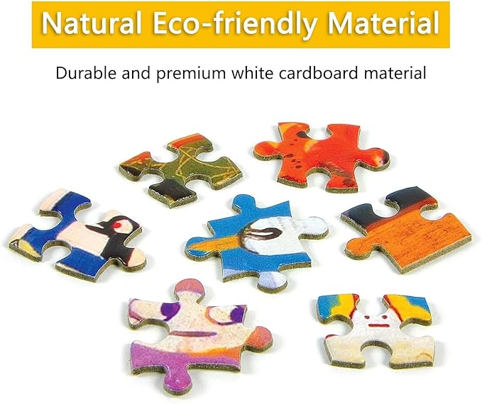 Pink Unicorn Horse 500 Pieces Puzzles - Fantasy Animal Jigsaw Puzzle for Beginners, Each Piece is Unique, Best Gifts for Family