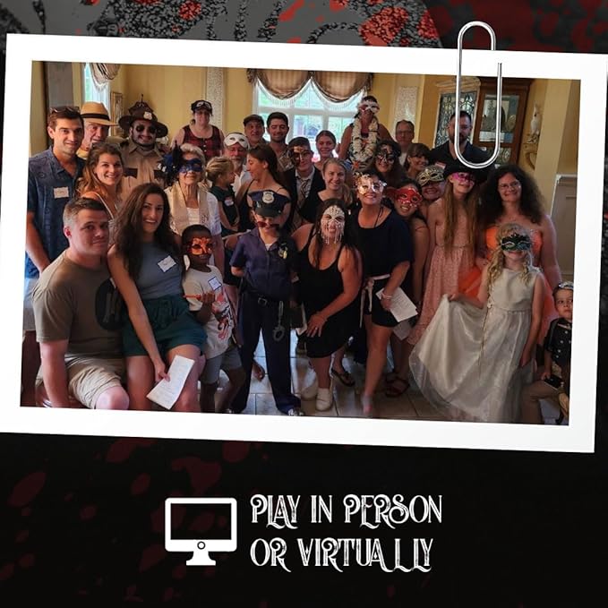 Masquerade and Murder: Ghosts of Our Past | Masquerade Murder Mystery Games for Adults and Teens | Flexible 4-20+ Players | Physical Game Kit