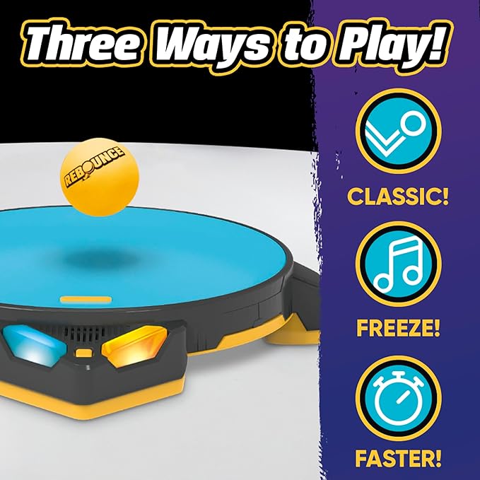 Rebounce Game | Indoor and Outdoor Electronic Action Game for Kids, Teens, and Adults | Ages 8+ | 2 to 6 Players | 10 Mins. | Family Travel Games