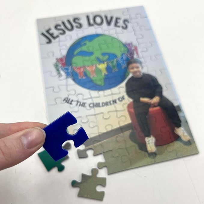 Custom Photo Puzzle from Picture | Upload Your Photo and Choose Color | 60 Piece Personalized Puzzle for Kids Toddlers Acrylic Puzzle Birthday Gifts for Toddler Boy Girl