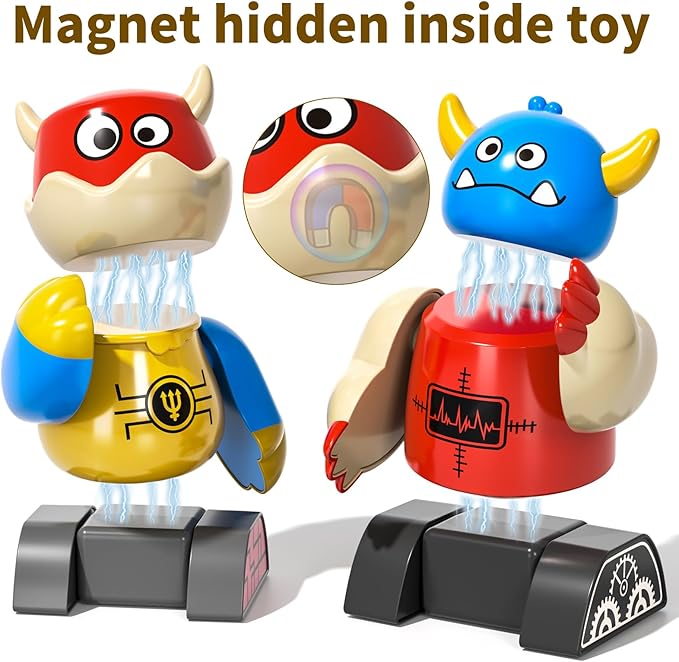 Magnetic Robot Toy for Kids 3-5, 35 PCS STEM Educational Playset with Storage Box, DIY Stacking Monster Robots, Toddler Creative Alien Toys Gift for Boys Girls (Christmas Birthday)
