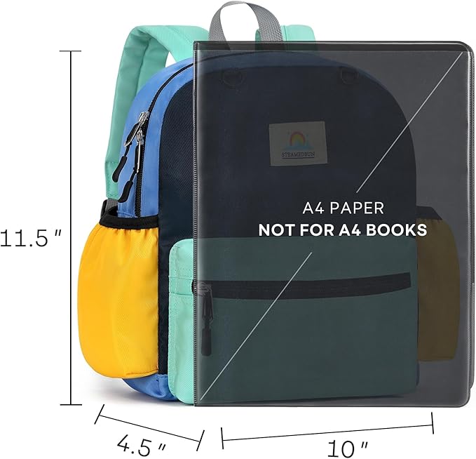 STEAMEDBUN Toddler Backpack for Boys 2-4: Preschool Kindergarten Backpack - 12 inch Daycare Backpack