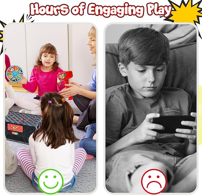 LovesTown Balloon Pop Game, Blast Box Board Games for Family Night Juegos De Mesa Birthday Gifts Party Supplies for Adults and Kids