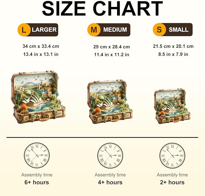 Jigfoxy Wooden Puzzles for Adults, Sydney Opera House Tour Wood Puzzles Adult, Unique Animal Shape Wooden Jigsaw Puzzles for Adults, Birthday Gifts for Puzzle Lovers, Family (M-11.4 * 11.2in-190p)