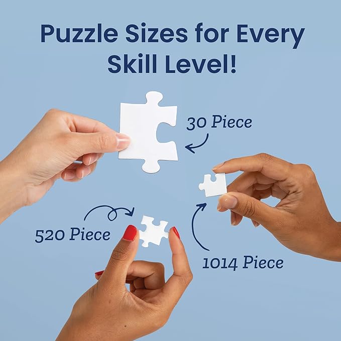 Photo Puzzle, Pet, Wedding, Family Reunion Puzzle | 500 Piece, Custom Jigsaw Puzzle for Adults (Vertical/Portrait) | 16" x 20" | I See Me!