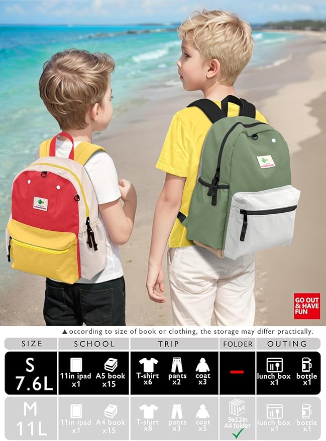 Preschool Toddler Backpack For Boys Girls, School Mini & Travel, Small Kids Child Backpacks, Kindergarten Elementary bag, 11'' H, 1-3,