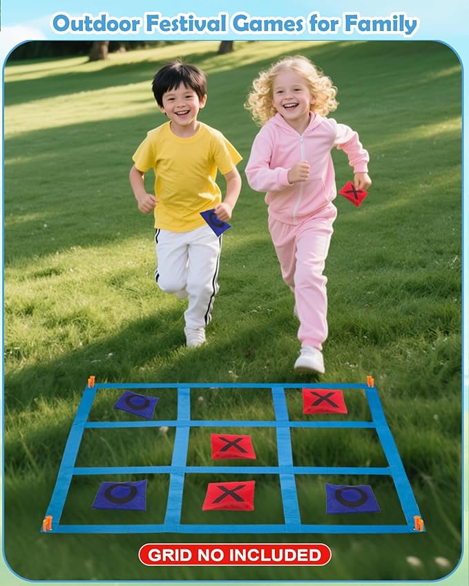 Bean Bag Toss Games for Family, Kanosan Outside Field Day Birthday Party Backyard Family Reunion Carnival Yard Lawn Easter Fall Festival Beach Fun Games 4PCS