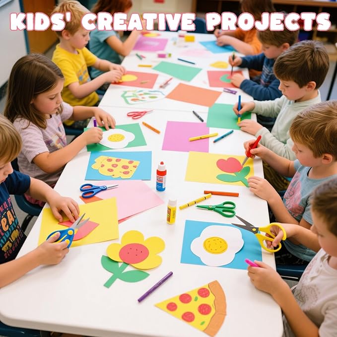 3 otters 200Sheets Construction Paper, Cardstock 8.5" x 11 ", 10 Assorted Colors Card Stock Printer Paper 65 lb/180 GSM, for Printing, DIY Craft, Kids School Supplies, Back to School, Party Decoration