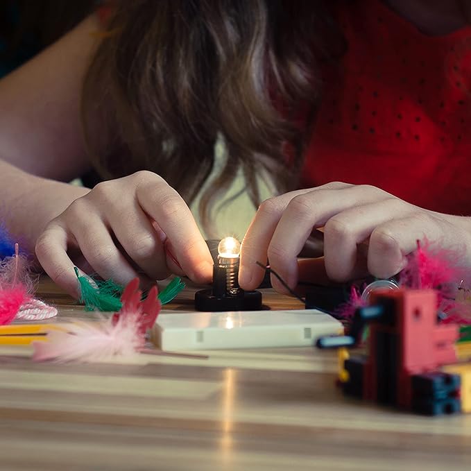 Sntieecr Electric Circuit Motor Kit with Solar Panel, Solar Motor Kit for Kids Science Experiment Educational Montessori Learning Kits, DIY STEM Science Project for Boys and Girls