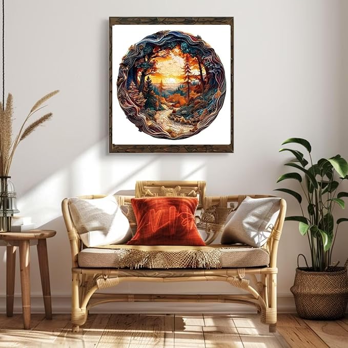 Wooden Puzzles for Adults, 3D Winding Road Wooden Puzzles, Unique Animal Shaped Wood Challenging Jigsaw Puzzles Gifts for Adults