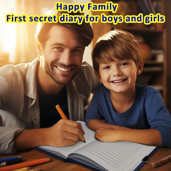 GINMLYDA Boys Diary with Lock for Kids, Dinosaur Diaries 7.1x5.3 160 Pages Boy Journal Secret Cute Notebook with Lock and Key for Little Kid Writing Drawing Gift for Pre school Age 6,8,12