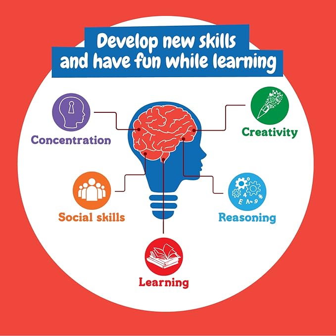 Science4you Math Games for Kids - Addition & Subtraction, Tangram, Mastermind & More, 12 Educational Games for Kids 6-8+