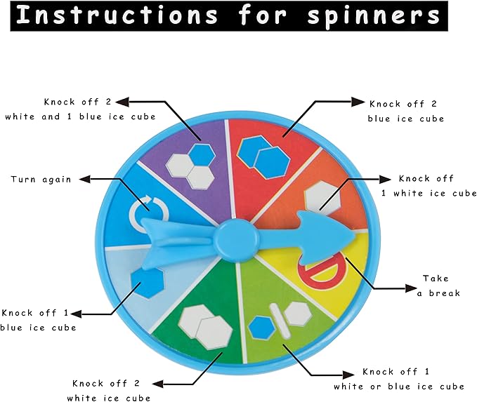 Save Penguin Break Ice Frozen Game for Kids, Meroqeel Protect The Iceberg Penguins Trap on Ice Icebreaker Board Games Toy for Adults Family Childrens Kid Ages 4-8 with Replacement Cubes and Hammer