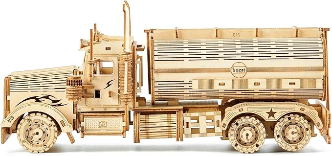 3D Wooden Puzzles Truck Model Kits, Brainteaser and Puzzle for Christmas/Birthday,Gifts for Adults and Teens to Build Combination