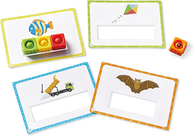 hand2mind Little Minds at Work Science of Reading Essentials Toolkit by Tara West, Decodable Reading Manipulatives, Elkonin Boxes, Letter Sounds, Phonemic Awareness, Preschool Learning (Set of 6)