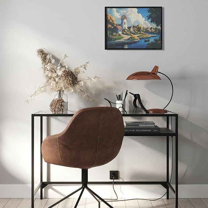 MISITU Jigsaw Puzzles 1000 Pieces for Adults Mini Puzzles Micro Pieces Challenging Difficult Puzzles Christmas Birthday Gift Game Toys Windmill Town 10.24 x 14.96 Inches