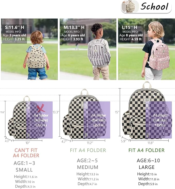 Corduroy Kids Backpack for Boys 6-10: Boys Girls Backpacks for Elementary Kindergarten 15” H Fit Folder