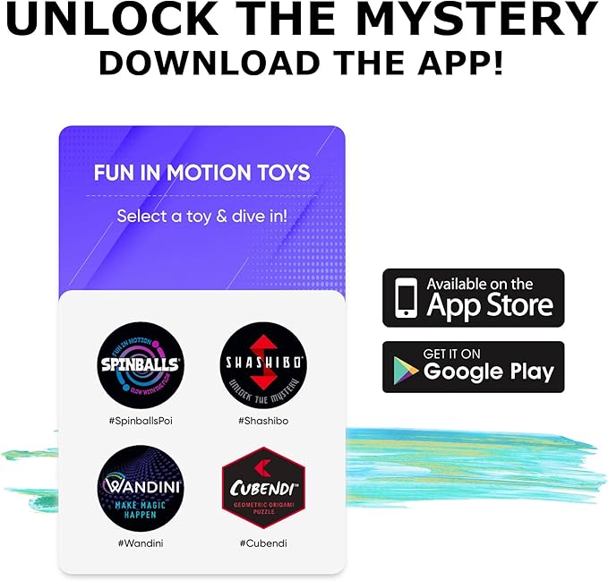 SHASHIBO Shape Shifting Box - Award-Winning Fidget Toy w/ 36 Rare Earth Magnets - Fidget Cube Transforms Into Over 70 Shapes, Sensory Toy Gift for Kids, Teens, and Adults (Undersea)