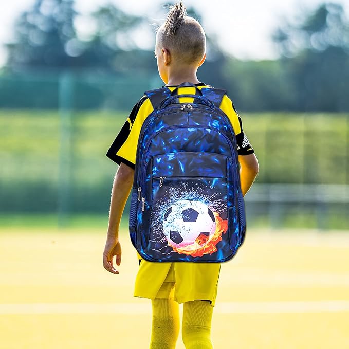 LEDAOU School Backpack for Boys Girls Kids Bookbag Elementary Middle School Bag for 8-14