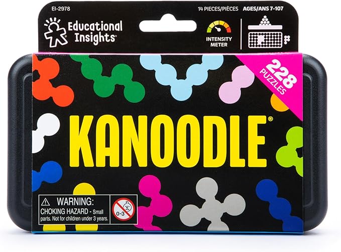 Educational Insights Kanoodle 3D Brain Teaser Puzzle Game, Featuring 200 Challenges, Easter Basket Stuffers for Kids, Gift for Ages 7+