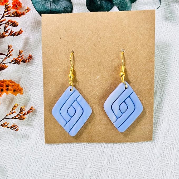 2PCS Geometric Line Polymer Clay Cutters – Modern Clay Cutters for Earrings, Tools and Molds for Polymer Clay Jewelry DIY