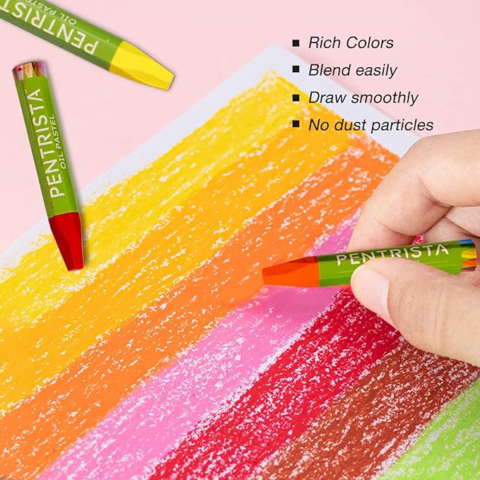 Oil Pastels,12 Assorted Colors,Oil Pastels for Kids Indoor Activities At Home,Soft oil Pastel Crayons Suitable for Artists Beginners Students Art Painting Drawing