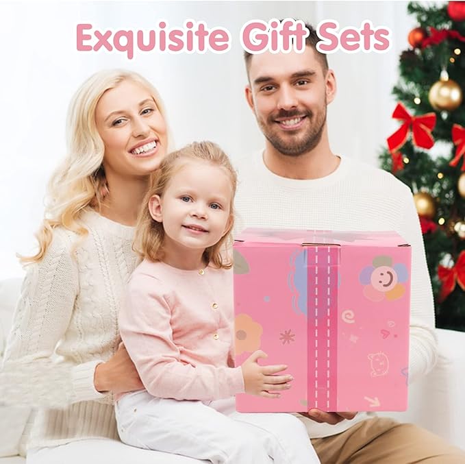 Wooden Activity Cube,Montessori Toys Gift Set for 12+ Months Boys & Girls,Educational Learning Toys for Toddlers Age 1+,First Birthday Gift for Baby