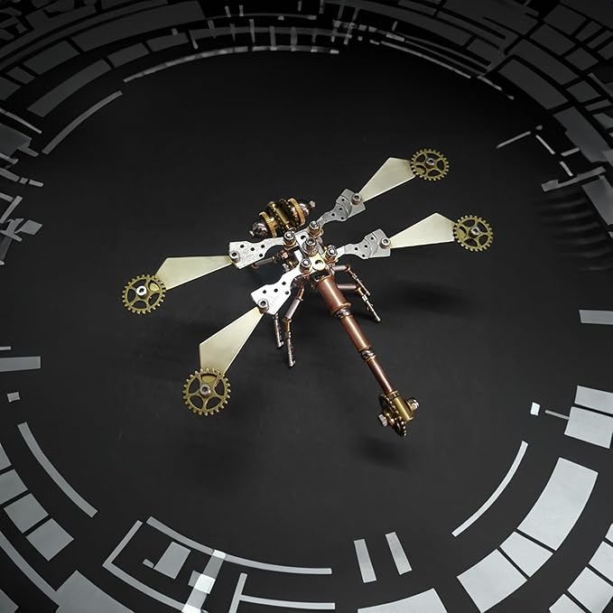 Steampunk Metal Insect Bug Mechanical DIY Kits Puzzle Mechanical Dragonfly Model Handmade Personalized Gifts Adult Craft Kits(Gear Dragonfly)