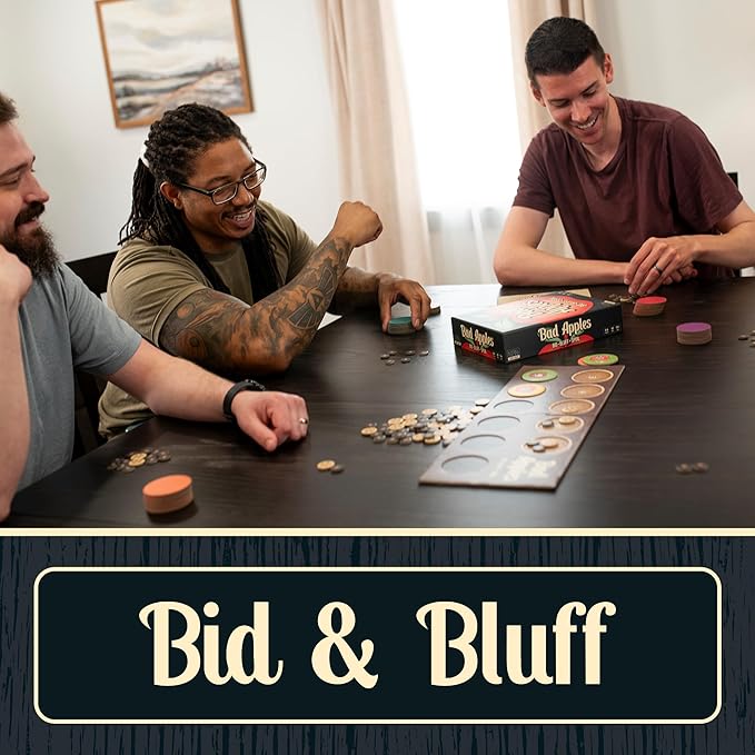 Bad Apples - Board Games - Family Games - Party Games - for Adults and Teens - Strategy - Bidding & Bluffing - Game Night