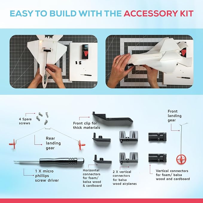 POWERUP The 4.0 F-22 Raptor® Foam Jet Kit. DIY Smartphone-Controlled Plane. Outdoor STEM Kit for Hobbyists, Pilots, & Tinkerers. DIY Project for Kids, Teens & Adults. Licensed by Lockheed Martin®