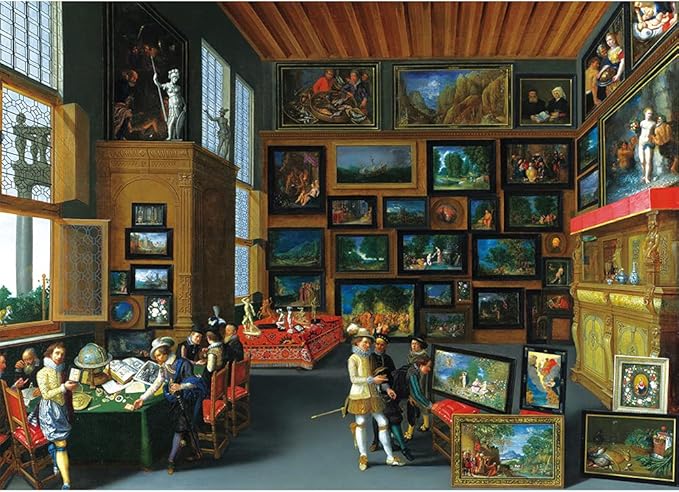 MaxRenard Game Jigsaw Puzzle 1000 Pieces for Adult Oil Painting Collection Cognoscenti in A Room Hung with Pictures Famous Artwork Toy