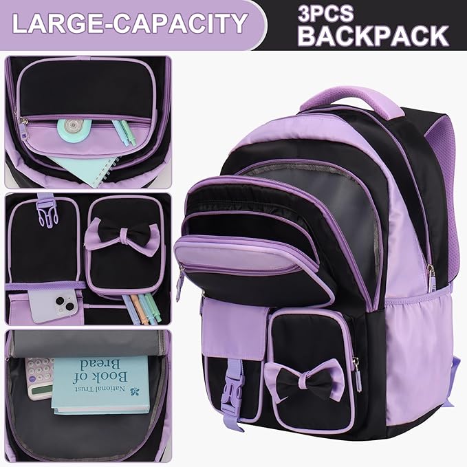 Backpack for Girls Lightweight Kids Backpacks for Middle School Students Book Bag for Elementary Student Teen Girls Toddler Backpack for School