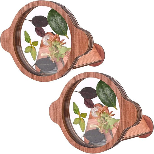 2PCS Natural DIY Kaleidoscope Kit, Outdoor Classic Handmade Education, Magic Wooden Rotating Kaleidoscope Making Set, Best Gift for Nature Lovers (2 Pcs Planets)